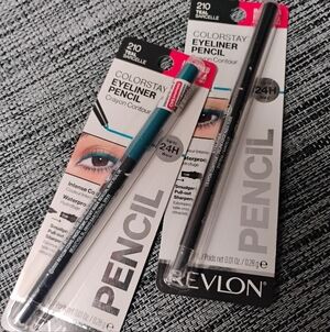 LOT OF 2 Revlon Colorstay Eyeliner Pencil TEAL Brand New 24-hour Waterproof